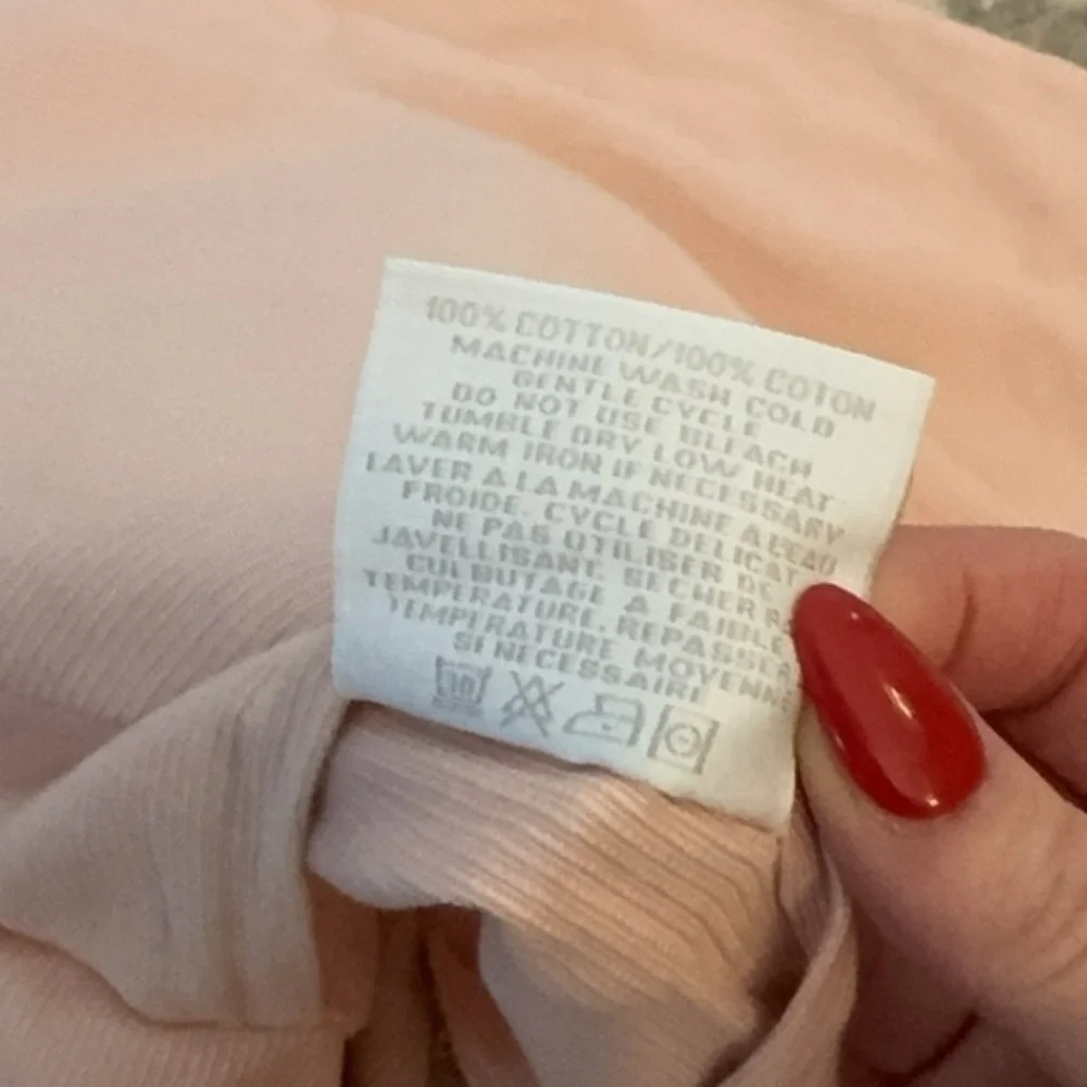 Restoration Hardware Embroidered Bee 100% Cotton Rose Sham 12” x‎ 18”